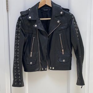 The Kooples leather biker jacket.